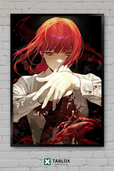 tablomaxtbx Chainsaw Man Anime Manga Διακοσμητικός πίνακας MDF με κορνίζα με ...
