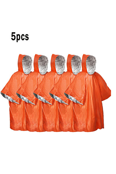 Choice 5PCS 1-5PCS Outdoor Emergency Insulation Raincoat Multifunctional Firs...