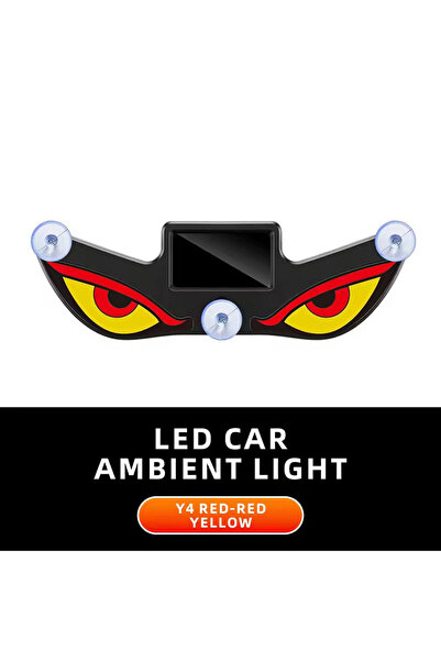 Choice Y4 Solar Powered Car Neon Light Wireless Cool DEMON EYE Led Ambient Li...