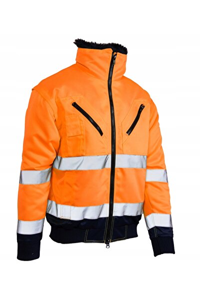 BENEFIT Jachetă de lucru reflectorizantă BOMBER 3în1 portocalie S