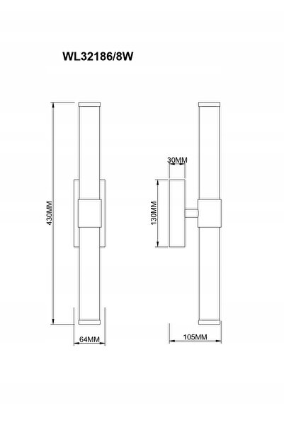 Zuma Line EDDIE aplică de perete argintie pentru baie IP44 3000K cu abajur di...