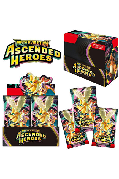 BANDAI 1 box 360Pcs/Set Poke Card MEGA EVOLUTION PHANTASMAL FLAMES Prismatic ...