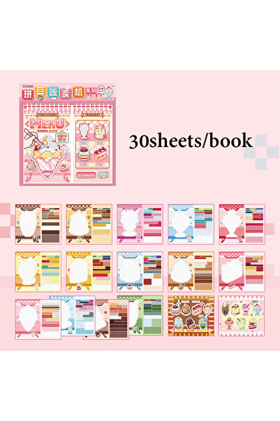 Choice 4 30pcs Pixel Art Vending Machine Series Sticker Book 3.0 Spiral Bound...