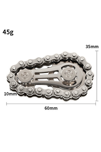 Choice silver Rainbow Fidget Spinner Zinc Alloy Mechanical Bike Chain Gear Sp...