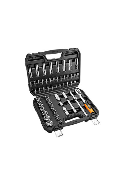 NEO Tools Set de chei tubulare de 1/2 inch, 58 piese, CrV NEO 08-663