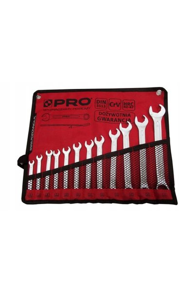 PRO Set de 12 chei combinate cu clichet PRO-ZK112