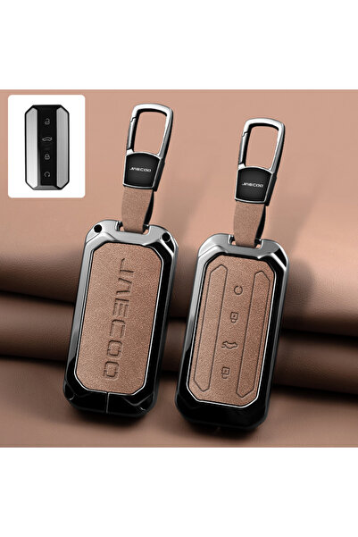 Choice L-brown-1 Zinc Alloy Car Key Protective Cover, Suitable for Chery Jaec...