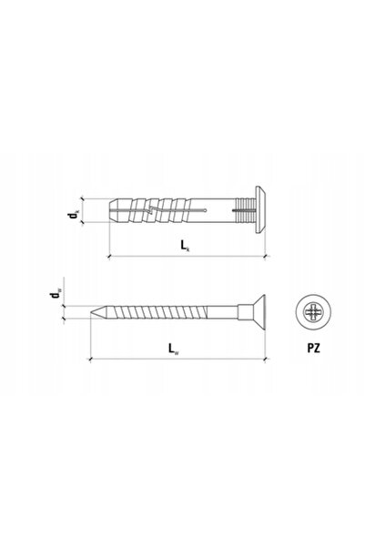 Klimas Wkret-Met Șuruburi cu expandare 8x50 mm cu flanșă 400 buc. instalare r...