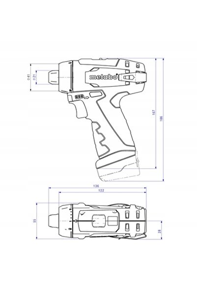 Metabo 600984850 Mașină de găurit și înșurubat fără fir POWERMAXX BS BASIC