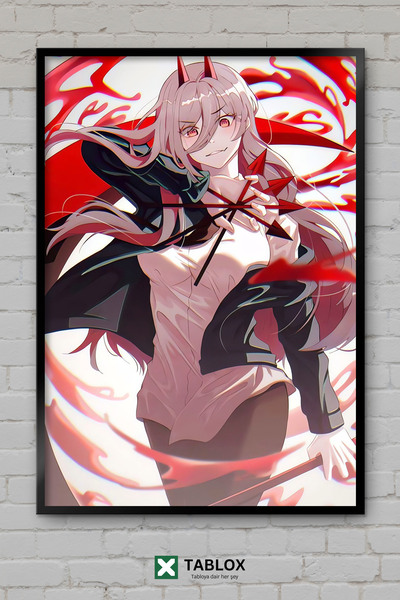 tablomaxtbx Chainsaw Man Anime Manga Διακοσμητικός πίνακας MDF με κορνίζα με ...