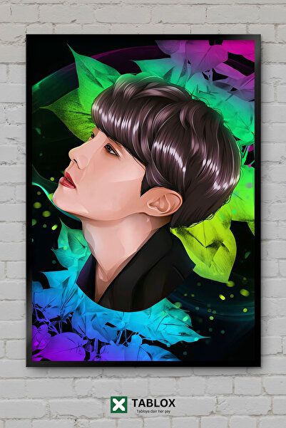 tablomaxtbx Bts Jhope Kpop korejska muzika portret boj band poster okvir izgl...