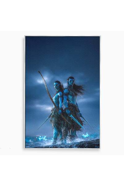 Luxcanva Tablou Canvas Razboinici Din Avatar 50x70 cm cu Rama Argintiu Iubire...