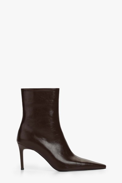 Shoeberry Kadın Lowel Kahve Cilt Topuklu Bot