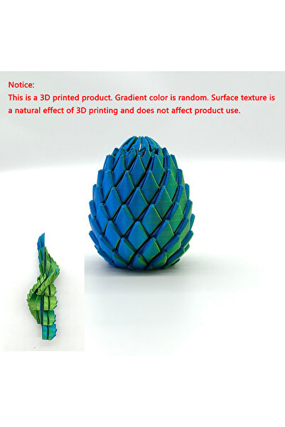 Choice Random B NEW 3D Printed Spiral Fidget Dragon Egg Mini Anti Stress Toy ...