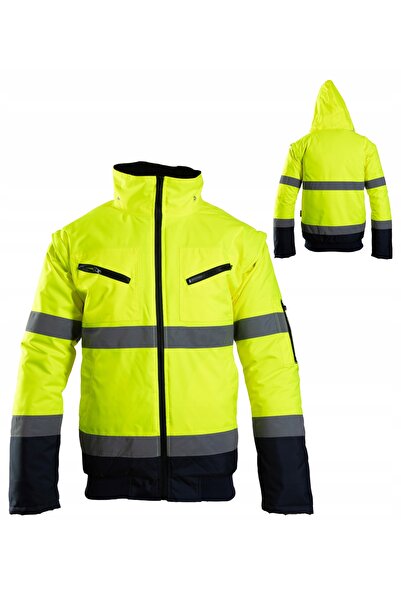 BENEFIT Jachetă de lucru reflectorizantă BOMBER galbenă 3XL