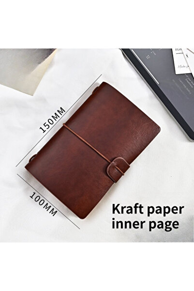 Choice A7 reddish brown 1pc Leather Notebook Handmade Vintage Cowhide Diary J...