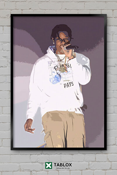 tablomaxtbx Asap Rocky Ράπερ Ράπερ Χιπ Χοπ Τραγουδιστής Μουσική Αφίσα με κορν...