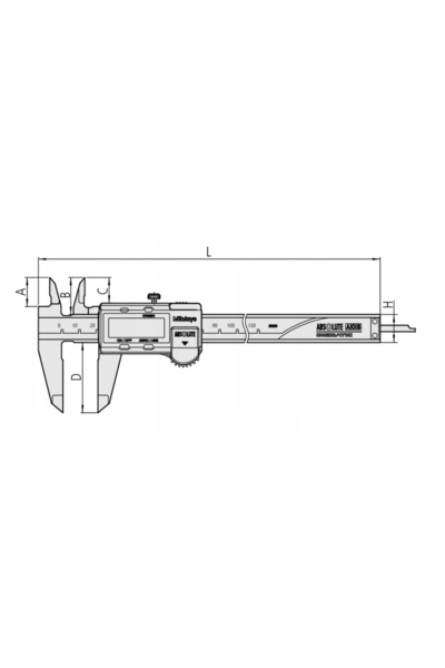 Mitutoyo Șubler digital 1.5V/ABS/SQ AOS DIGIMATIC 200mm 500-182-30