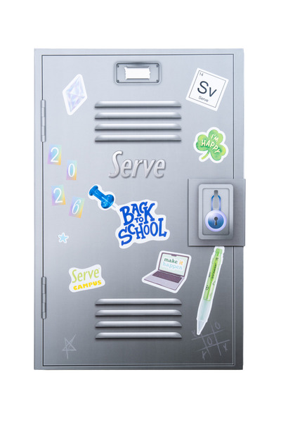 Serve Okul Dolabı - Limited Edition - Mor Kilit