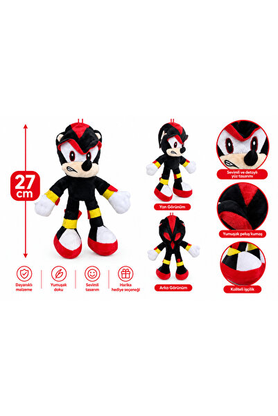 Genel Markalar Sonic Boom Arkadaşları Shadow Peluş Oyuncak