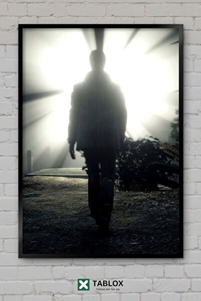 tablomaxtbx Alan Wake video igra horor triler pisac poster okvir izgled dekor...