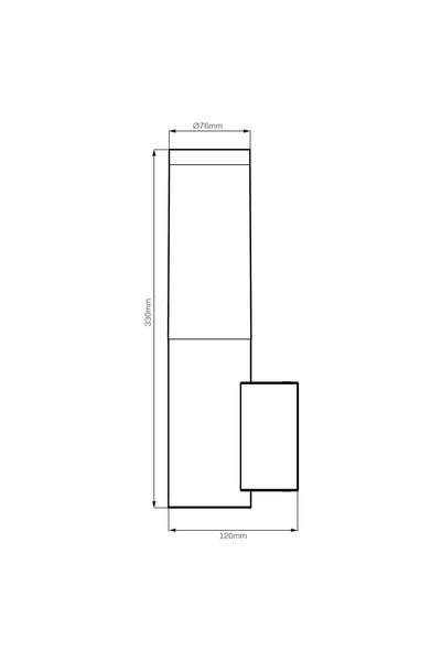 Goldlux Lampă de perete exterior LIVIA, culoare lemn, 1xE27, IP44