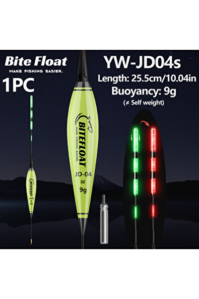 Choice YW-JD04S 1/2PCS Night Smart Fishing Electronic Float with LED Light, B...