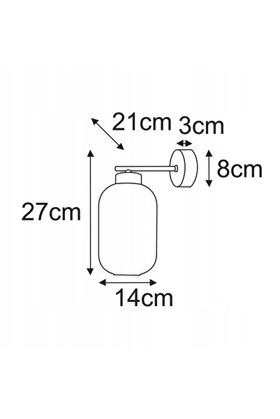 Kaja Lampă de perete decorativă SILVA din sticlă pentru dormitor K-5757 Iluminat