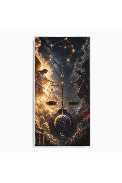 Luxcanva Tablou Canvas Armonia Universala 60x120 cm cu Rama Argintiu Inger De...