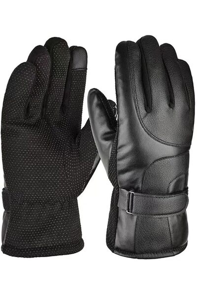 Tazweeq Men's Heated Gloves, Waterproof Windproof Touchscreen, Non-Slip Full ...