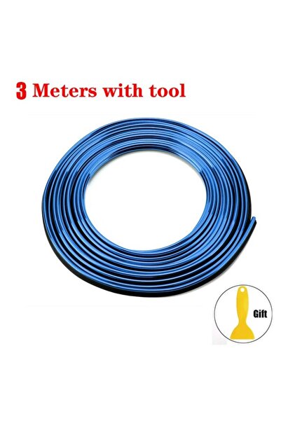 Choice 3M Blue Universal Car Moulding Decoration Flexible Strips 5M/3M/1M Int...
