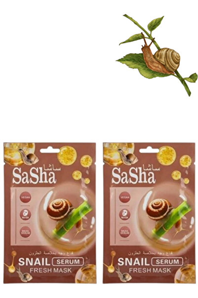 SASHA 2 Pieces Snail Serum Fresh Mask