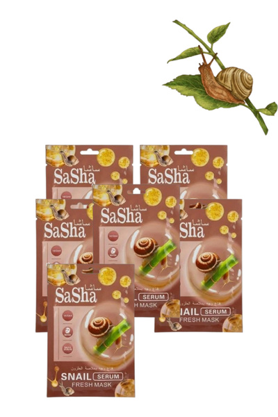 SASHA 6 قطع من قناع الحلزون المنعش بالسيروم