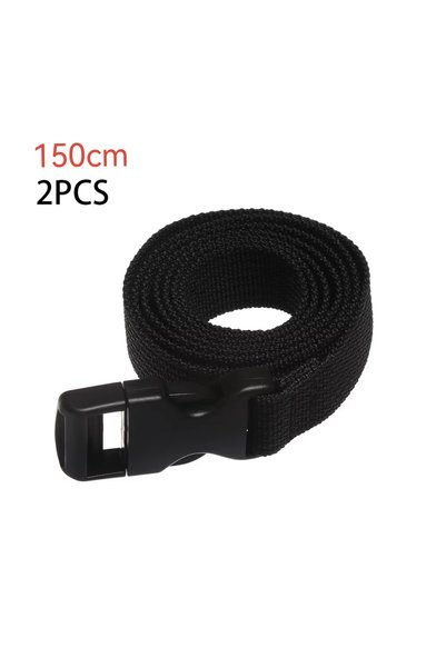 Choice 150cm-2PCS Travel Tied Nylon Cargo Tie Down Luggage Black Durable Lash...