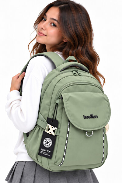 Bevitton Water Resistant Fabric School Bag Unisex Daily School Backpack 2602 ...