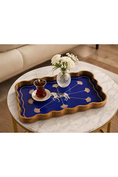 618 CONCEPT صينية زجاجية كبيرة للفرسان النبيلين 30x45
