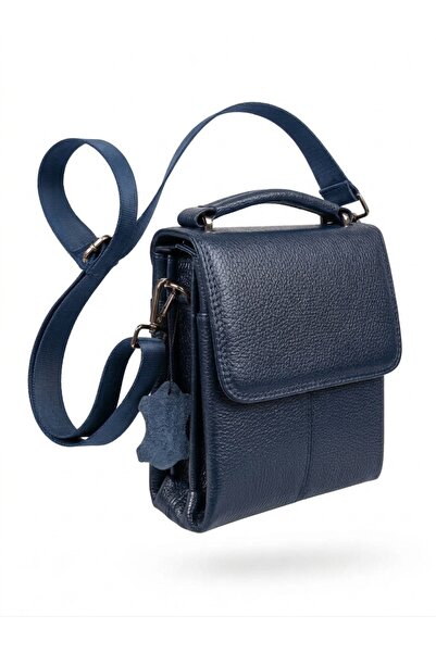 Deribond Genuine Leather Multi-Compartment Men's Hand and Shoulder Bag