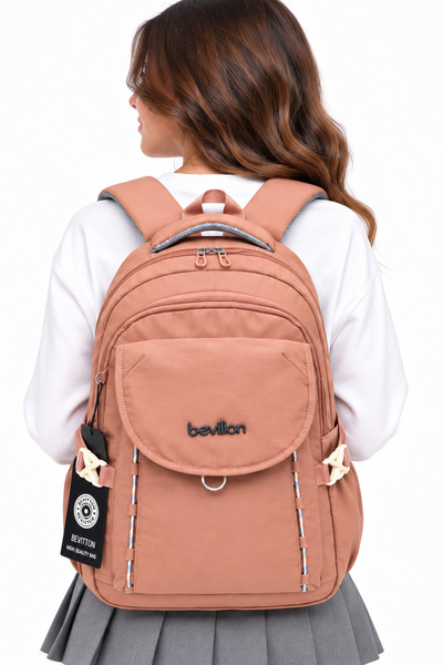 ÇantaExpress Αδιάβροχη υφασμάτινη σχολική τσάντα Unisex Daily School Backpack...