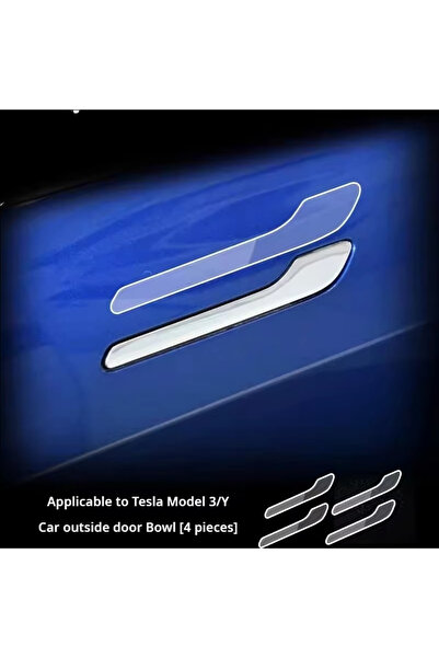 Choice 4 pieces Model 3Y Suitable for Tesla Updated Model 3Y Door Handle Prot...
