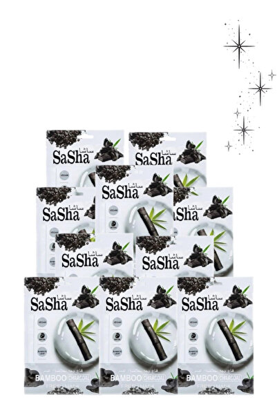 SASHA 10 قطع من قناع الفحم النباتي المنعش