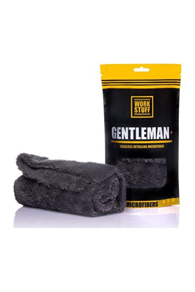 Gentleman Plus - Yumuşak GRİ Lazer Kesim 600 GSM mikrofiber Bez - 40x40 cm