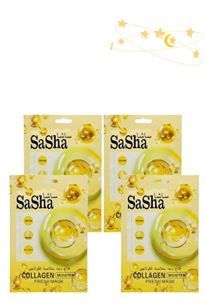 SASHA 4 قطع من قناع الكولاجين المنعش