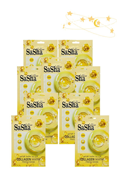 SASHA 9 قطع من قناع الكولاجين المنعش