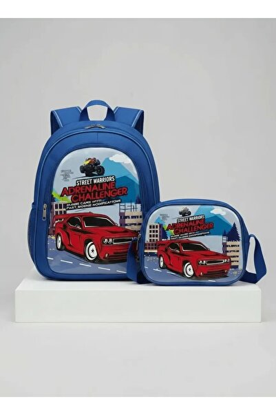 Kids Club Challenger Written Boys' School Bag Blue