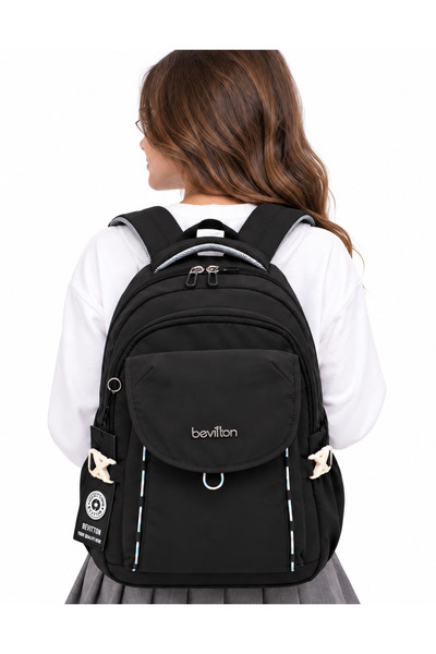 ÇantaExpress Αδιάβροχη υφασμάτινη σχολική τσάντα Unisex Daily School Backpack...