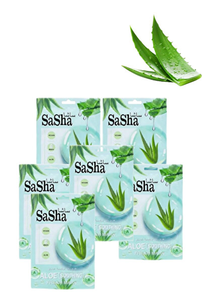 SASHA 6 قطع من قناع الألوة المهدئ المنعش