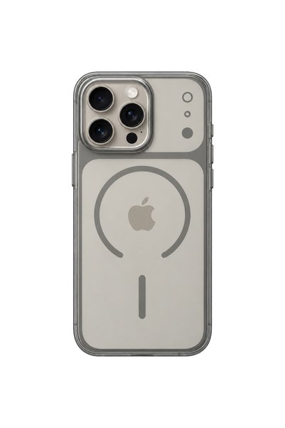 Mopal Tag Serisi MagSafe Özellikli iPhone 15 Pro Max Uyumlu Kamera Dönüşümlü Sert Kılıf