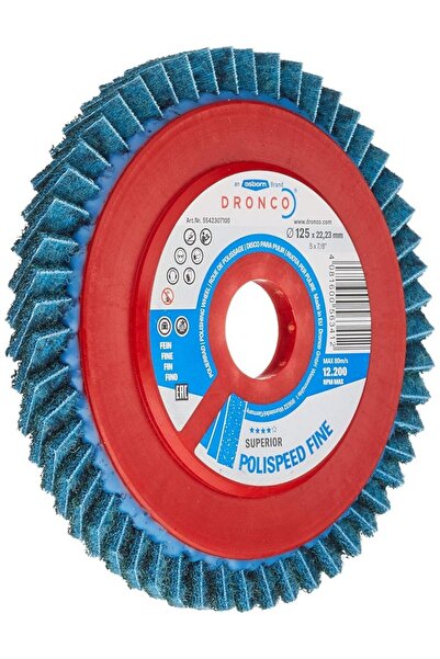DRONCO Disc lamelar abraziv netesut Polispeed Fine, diametru 125 mm