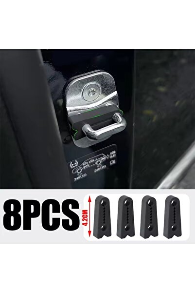Choice Black - 8pcs Universal Car Door Lock Shock Absorber Pad Silicone Sound...