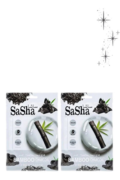 SASHA 2 Pieces Bamboo Charcoal Fresh Mask
